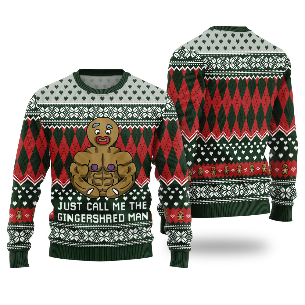 Just Call Me The Gingershred Man Ugly Sweater Holiday Merch That Makes a Perfect Christmas Gift
