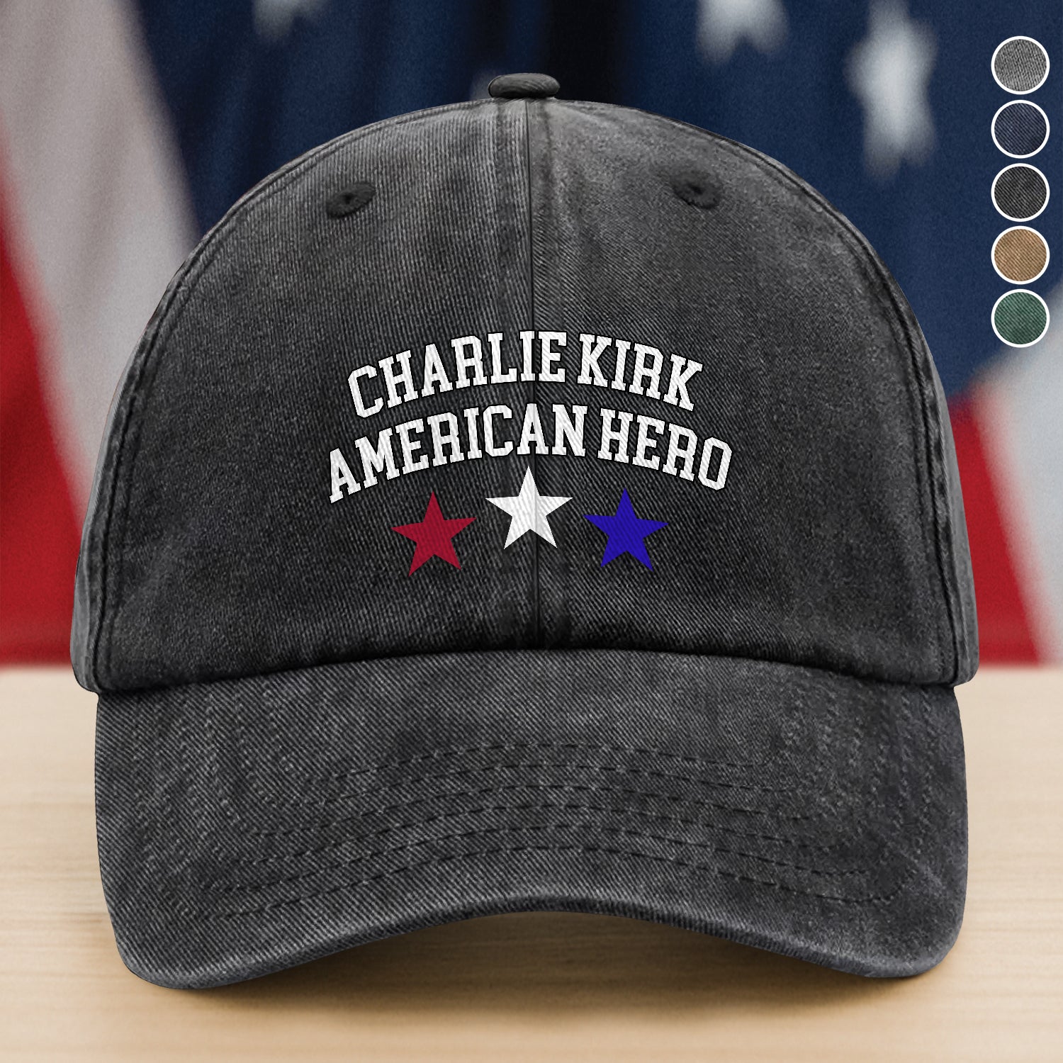 Justice For Charlie Kirk American Hero Washed Baseball Cap Gift for Grandma Patriot