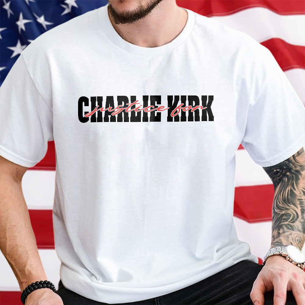 Justice for Charlie Kirk Bright Shirt Gift for Patriots