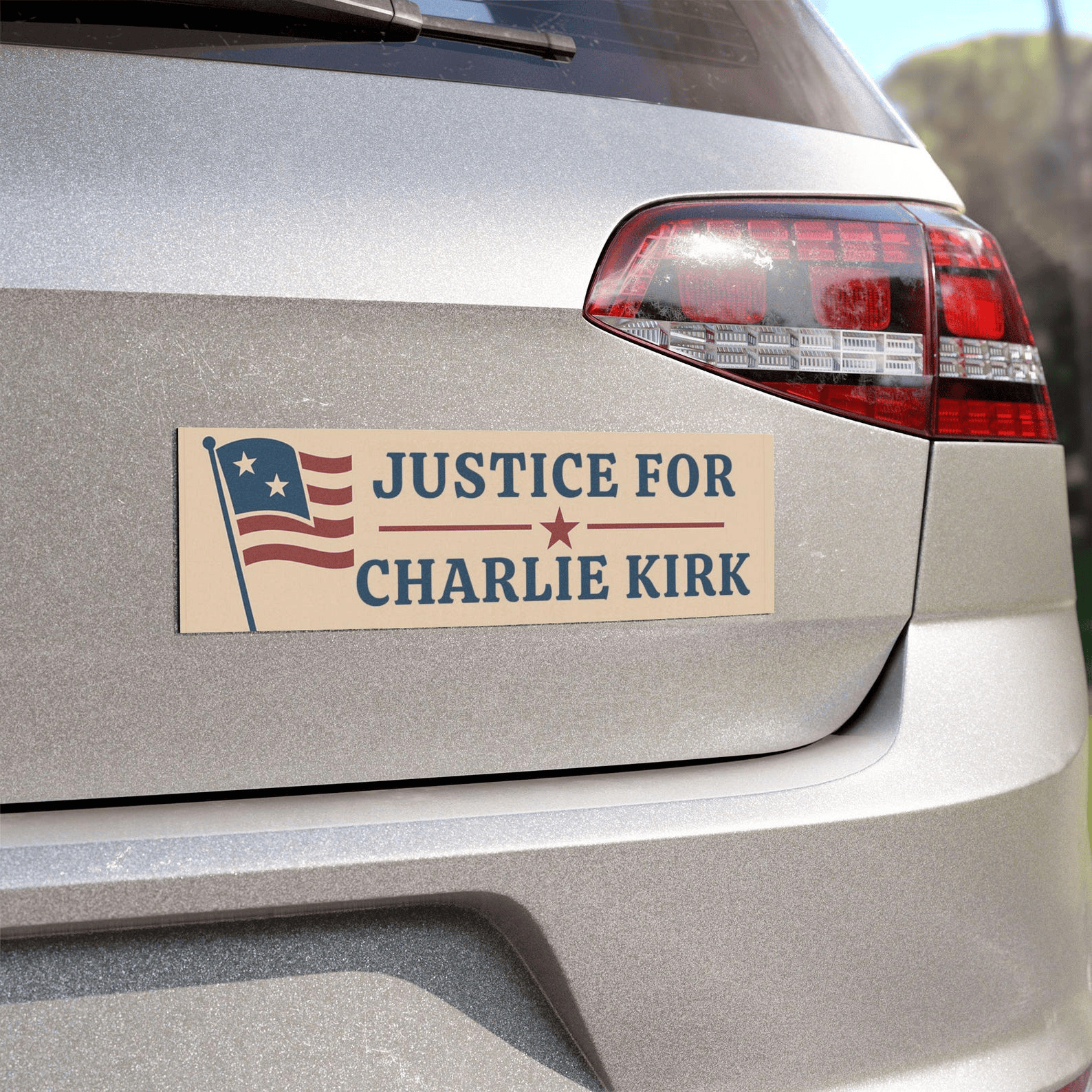 Justice for Charlie Kirk Car Magnet Kirk Car Decal Rest In Peace Charlie Kirk Magnet