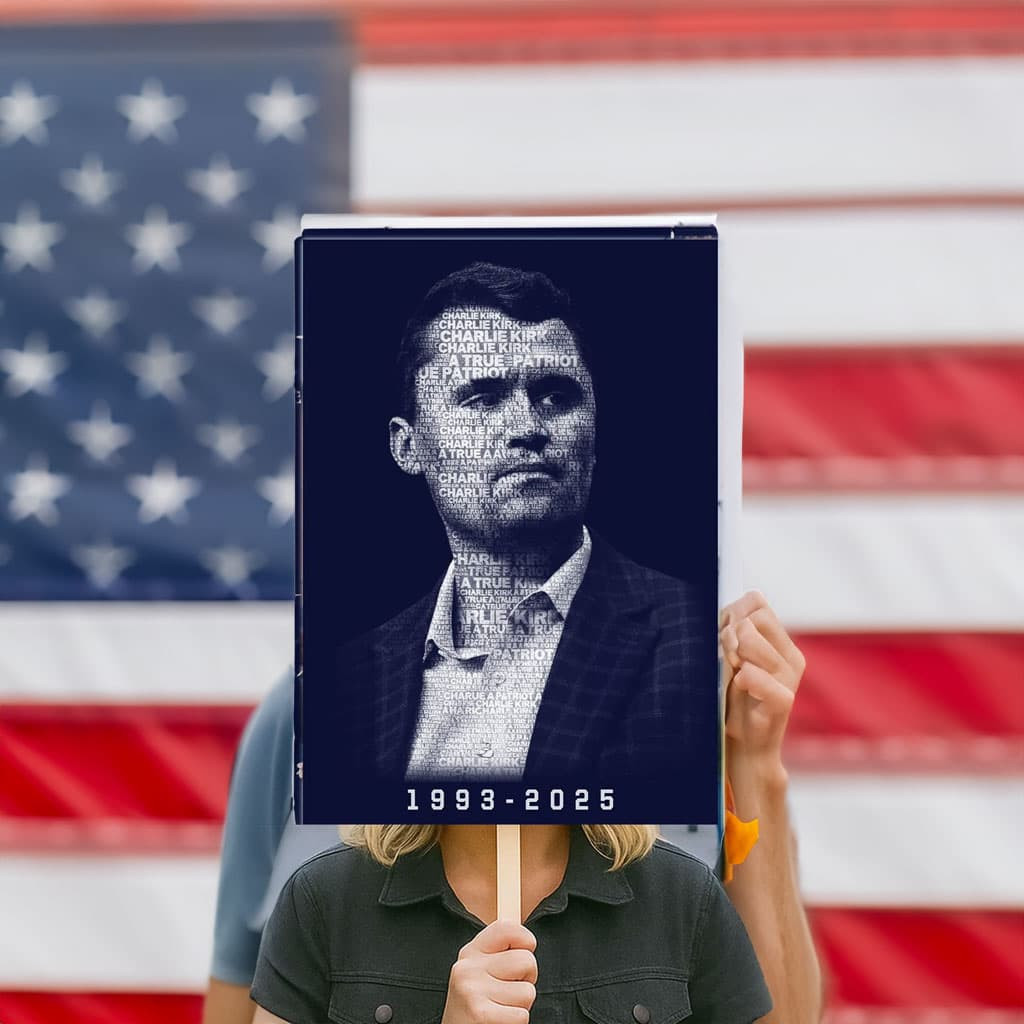 Justice For Charlie Kirk Yard Sign Charlie Kirk Merch Store Patriotic Decorations