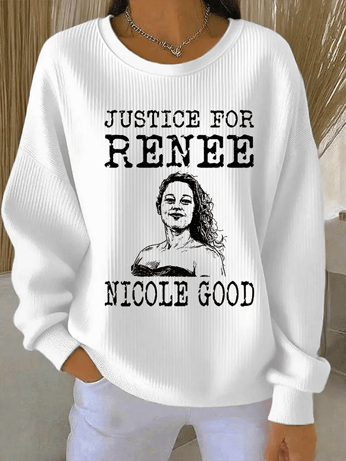 Justice For Renee Nicole Good Sweatshirt Abolish ICE Apparel Gift Ideas For Her