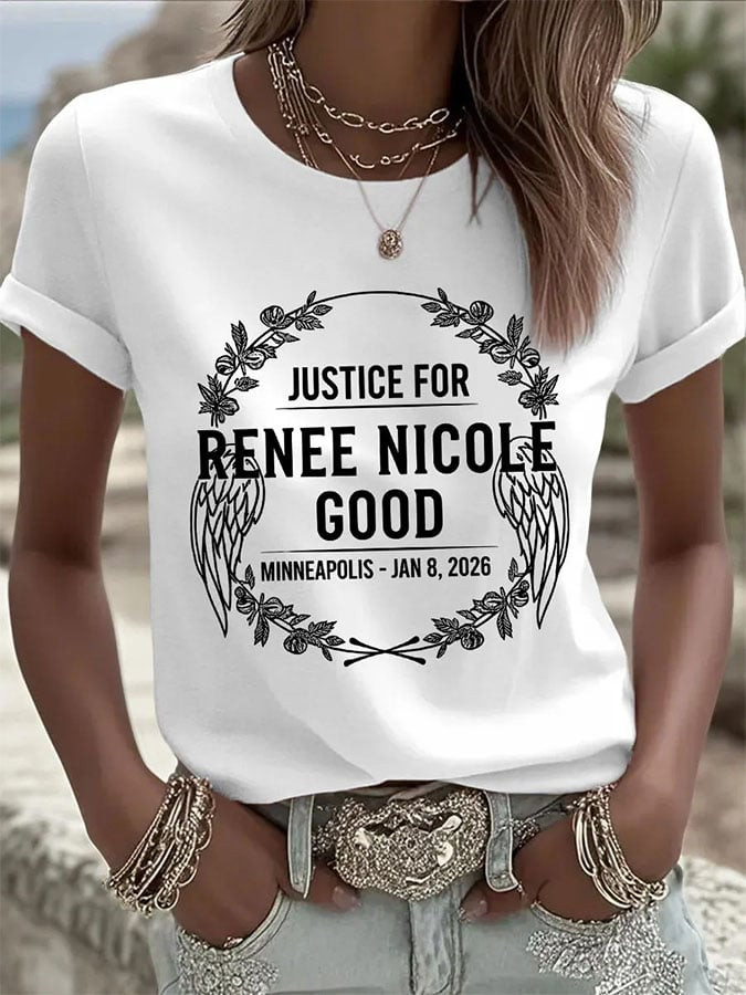 Justice For Renee Nicole Good T-Shirt Anti ICE Political Protest Clothes