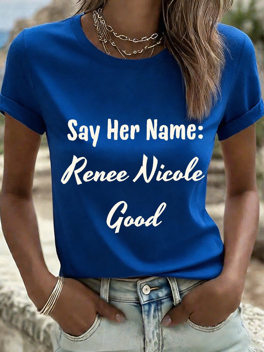 Justice For Renee Nicole Good T-Shirt Minneapolis Shooting Clothes Gifts For Her