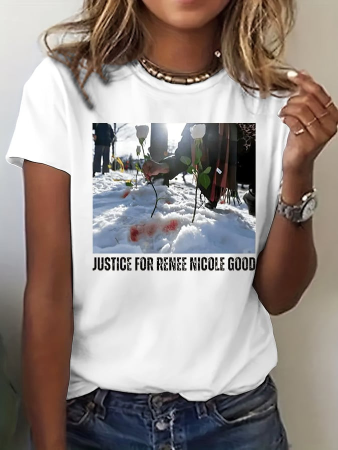 Justice For Renee Nicole Good Tee Shirt Abolish ICE Clothes Gift Ideas For Him
