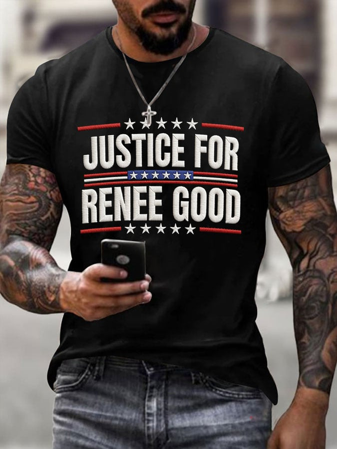 Justice For Renee Nicole Good Tee Shirt Anti ICE Protest Clothes Gifts For Boyfriend