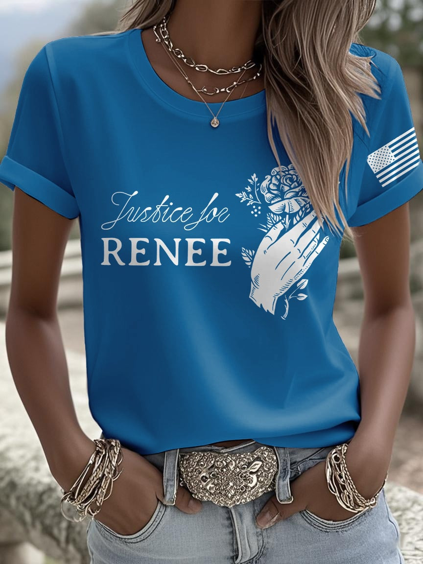 Justice For Renee T-Shirt RIP Renee Nicole Good Shirt Commemorative Gift Ideas