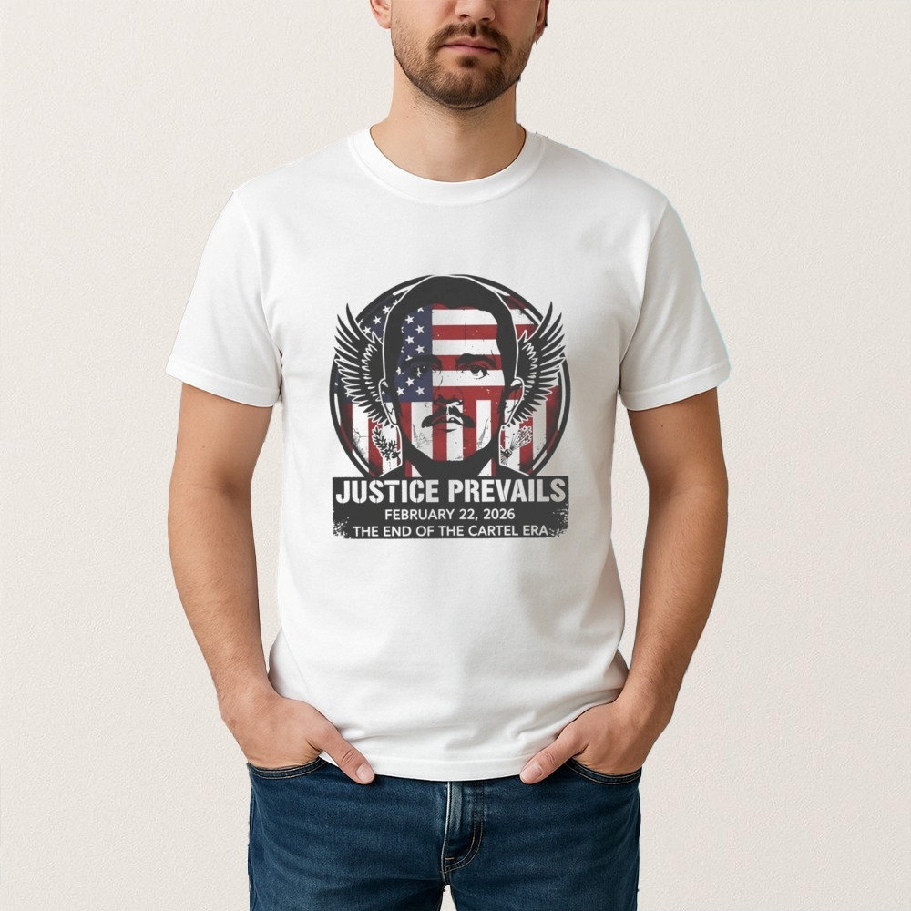 Justice Prevails El Mencho Capture Tribute T-Shirt The End Of The Cartel Era Shirt Gift For Him