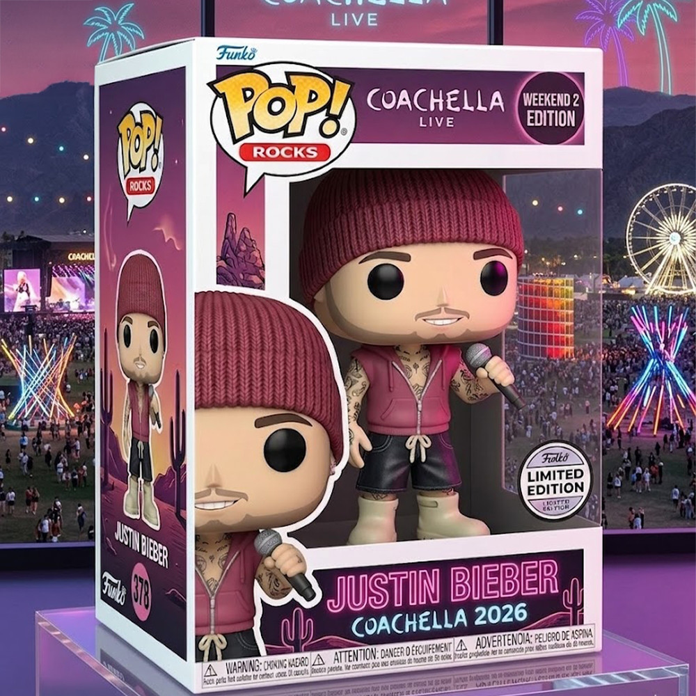 Justin Bieber Coachella 2026 Funko Pop Justin Bieber Merch Gift For Fans