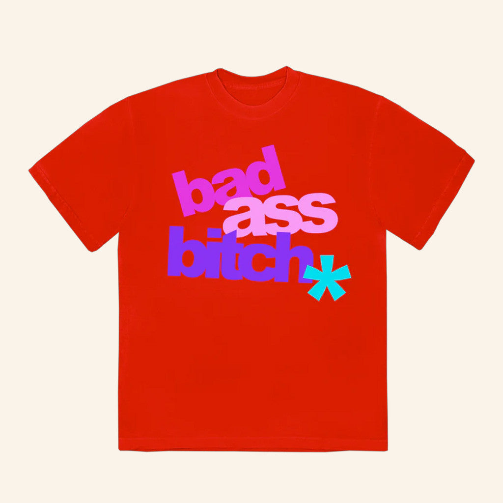 Justin Bieber Merch Bad Ass Bitch Red T-Shirt Birthday Ideas For Friends Justin Bieber Merch Bad Ass Bitch Red T-Shirt Birthday Ideas For Friends