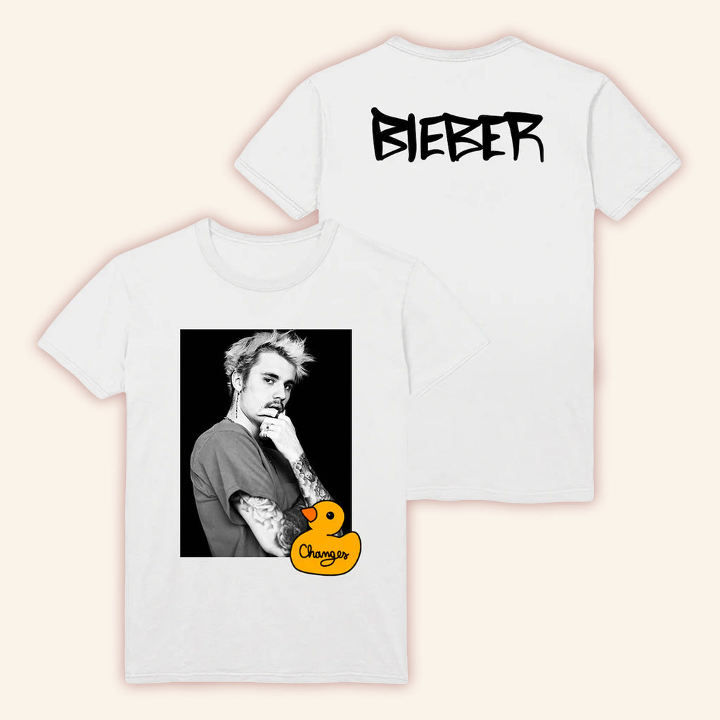 Justin Bieber Merch Changes Duck Photo T-Shirt Unique Gift For Boyfriend Justin Bieber Merch Changes Duck Photo T-Shirt Unique Gift For Boyfriend