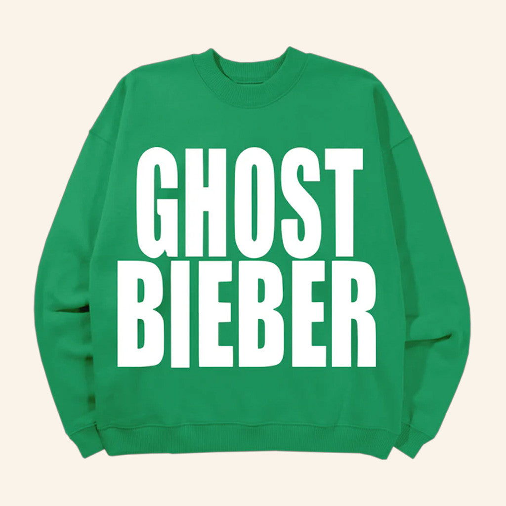 Justin Bieber Merch Ghost Bieber Crewneck Sweatshirt Gifts For Friends Justin Bieber Merch Ghost Bieber Crewneck Sweatshirt Gifts For Friends