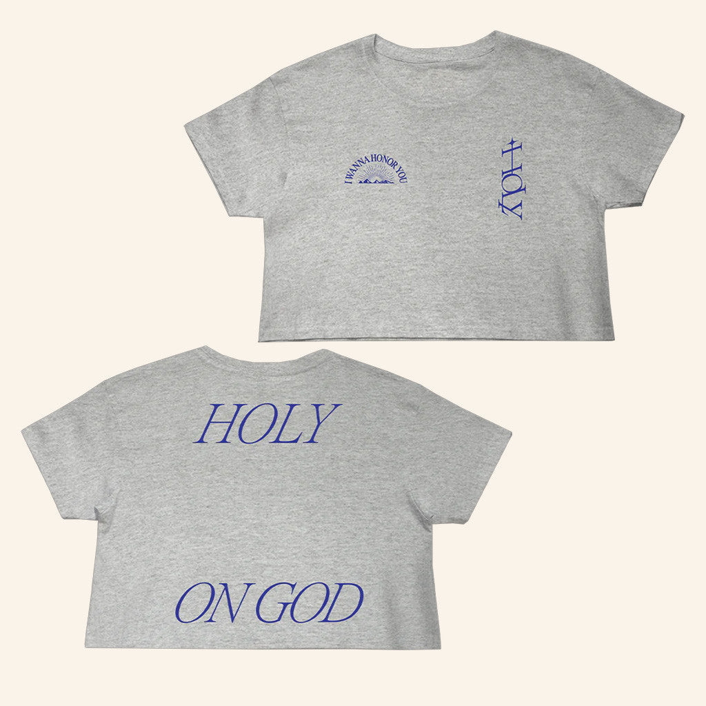 Justin Bieber Merch Holy Cropped T-Shirt Gifts For Her Justin Bieber Merch Holy Cropped T-Shirt Gifts For Her