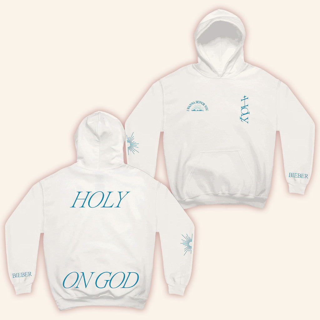 Justin Bieber Merch Holy Hoodie White Birthday Gift Ideas For Her Justin Bieber Merch Holy Hoodie White Birthday Gift Ideas For Her