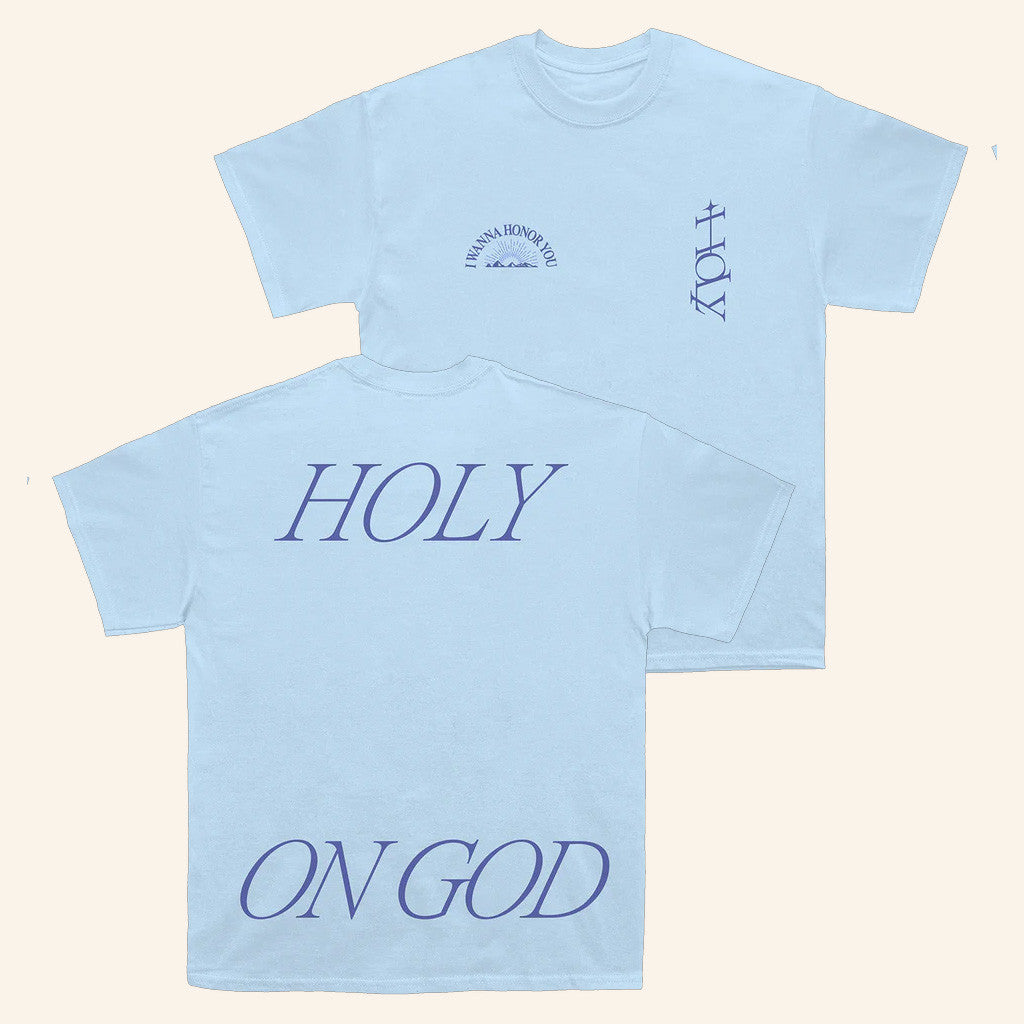 Justin Bieber Merch Holy Light Blue T-Shirt Gift Ideas For Girlfriend