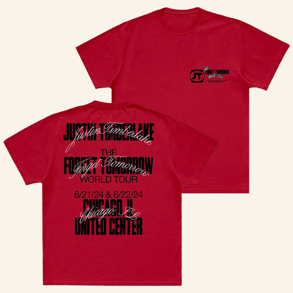 Justin Timberlake Merch Chicago Tour Event T-Shirt Present For Him Justin Timberlake Merch Chicago Tour Event T-Shirt Present For Him