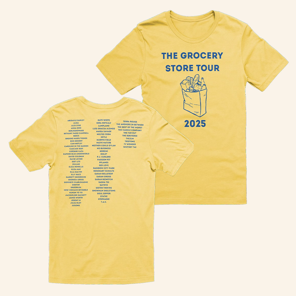 JustSomeMustard Merch Grocery Store Tour 2025 T-Shirt Gifts For Music Lovers