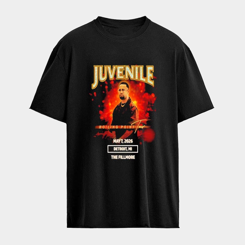 Juvenile The Fillmore Detroit MI May 7 2026 T-Shirt Juvenile Merch Birthday Gifts For Him