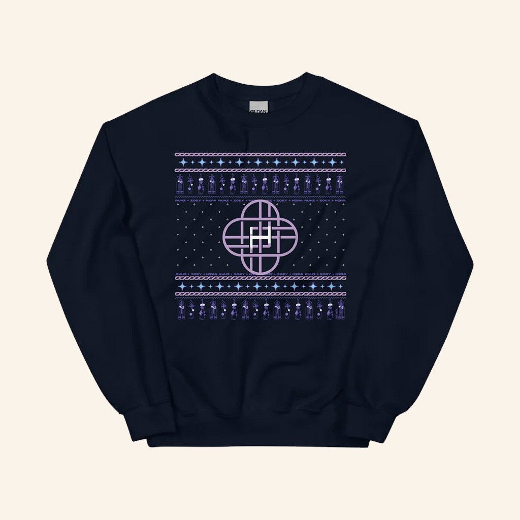 K Pop Demon Hunters Merch Holiday Crewneck Sweatshirt Christmas Gifts For Boyfriend K Pop Demon Hunters Merch Holiday Crewneck Sweatshirt Christmas Gifts For Boyfriend