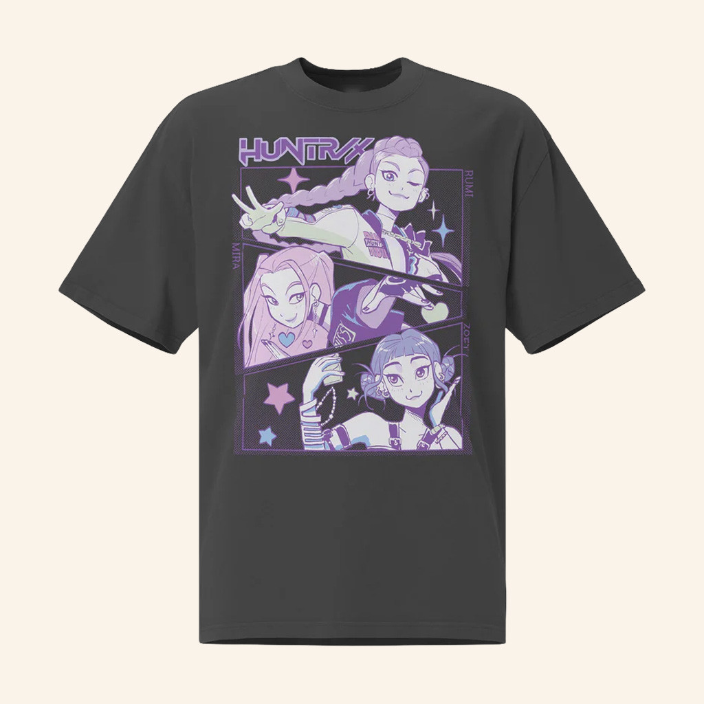 K Pop Demon Hunters Merch HUNTRX T-Shirt Birthday Gift For Her