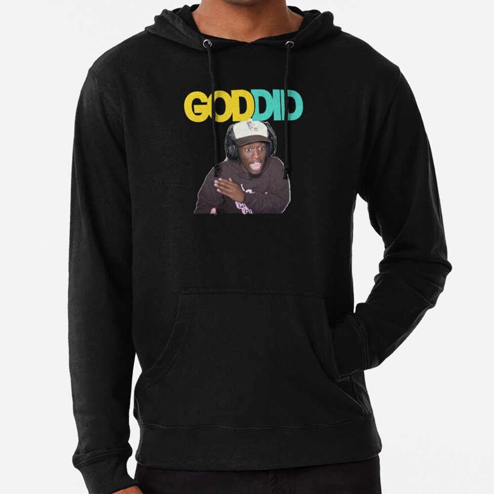 Kai Cenat Merch Kai God Did Hoodie First Fathers Day Gift Ideas