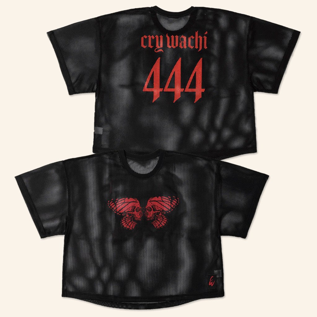 Kai Wachi Merch Butterfly Skull Cry Wachi Mesh Jersey Good Gifts For Girlfriend