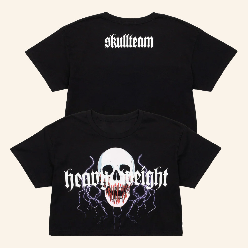 Kai Wachi Merch Heavyweight Club Skull Cropped T-Shirt Gifts For Music Lovers