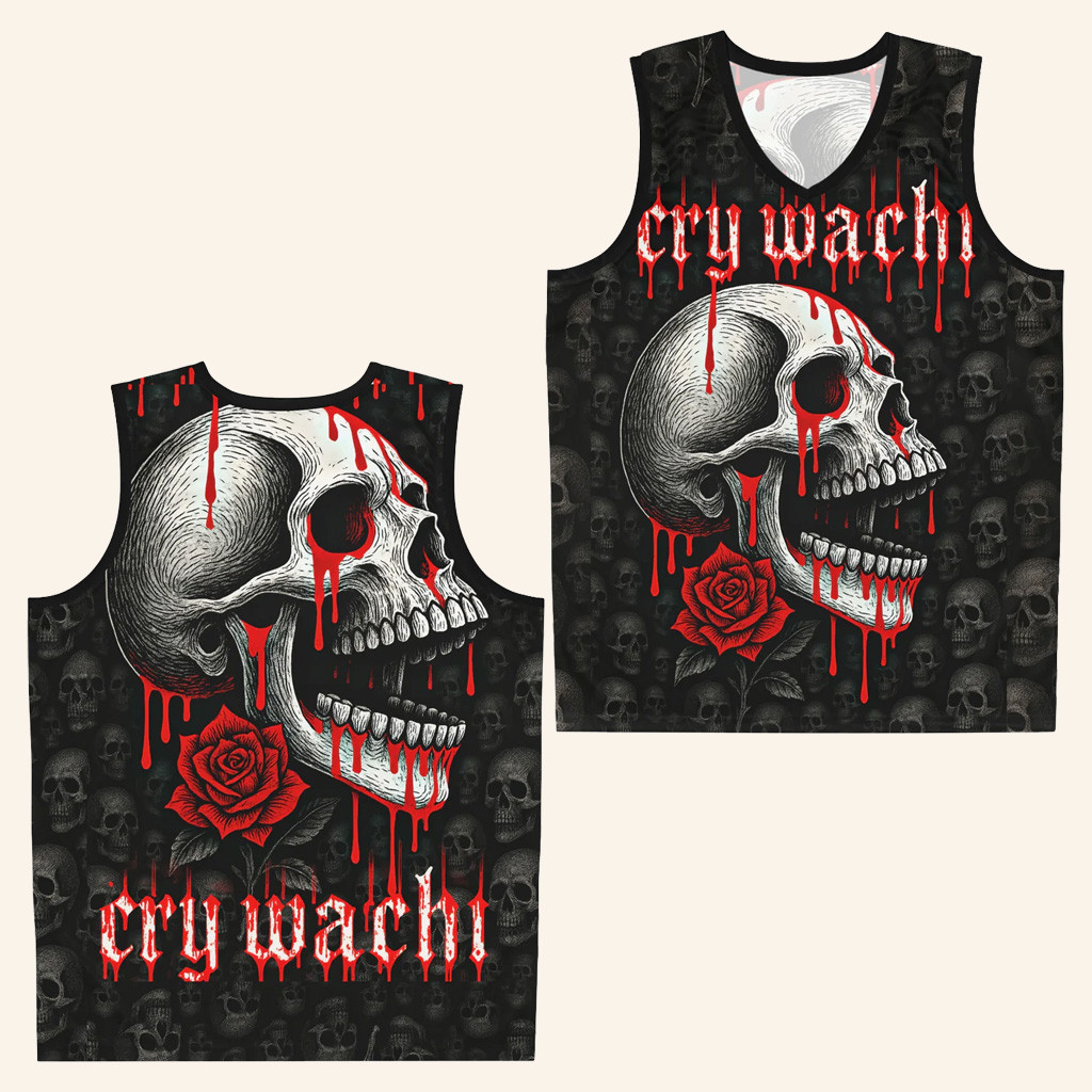 Kai Wachi Merch Skull Basketball Jersey Cry Wachi Jersey Christmas Ideas For Boyfriend