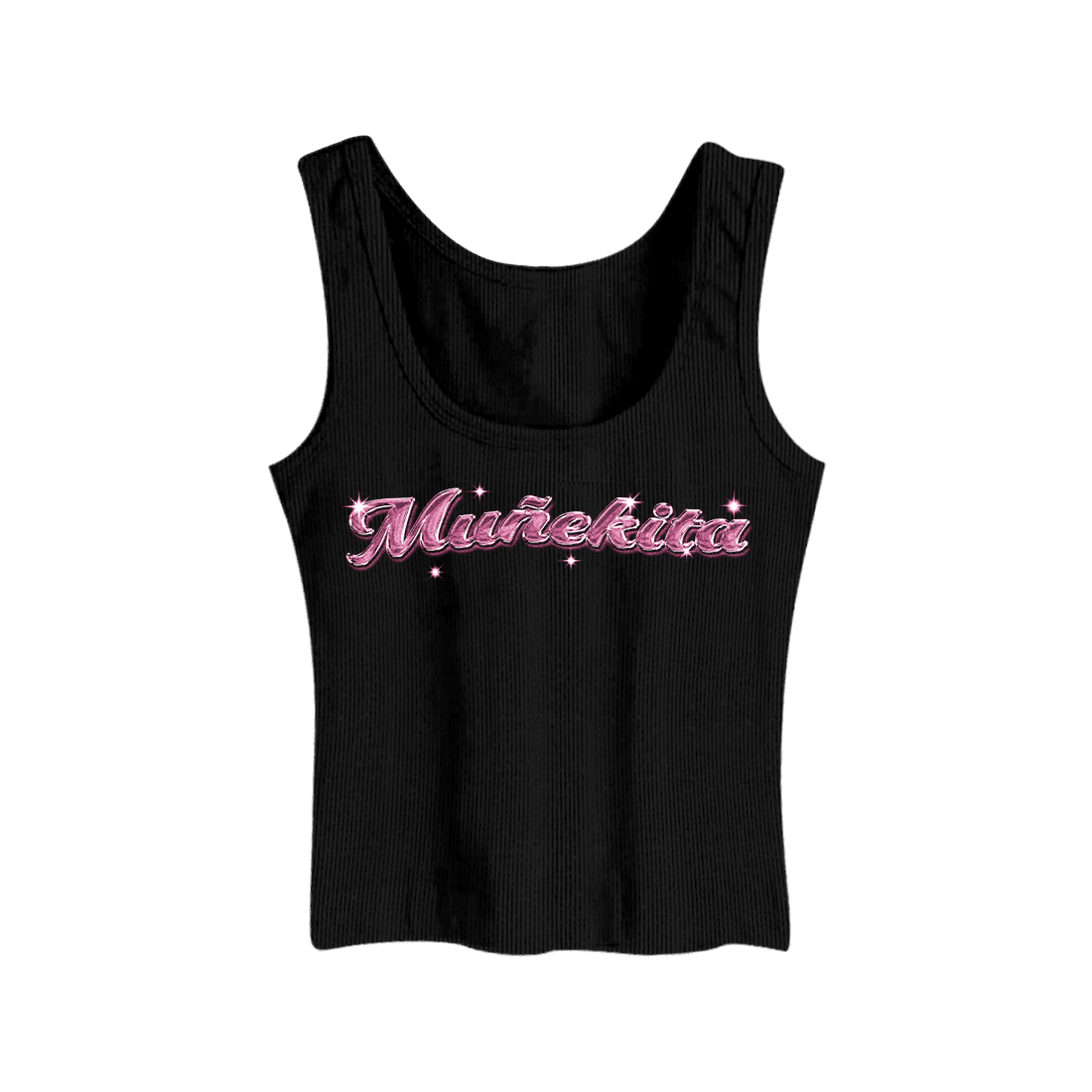 Kali Uchis Merch Munekita Black Rhinestone Tank Top 1St Mothers Day Gifts Gift for Dad