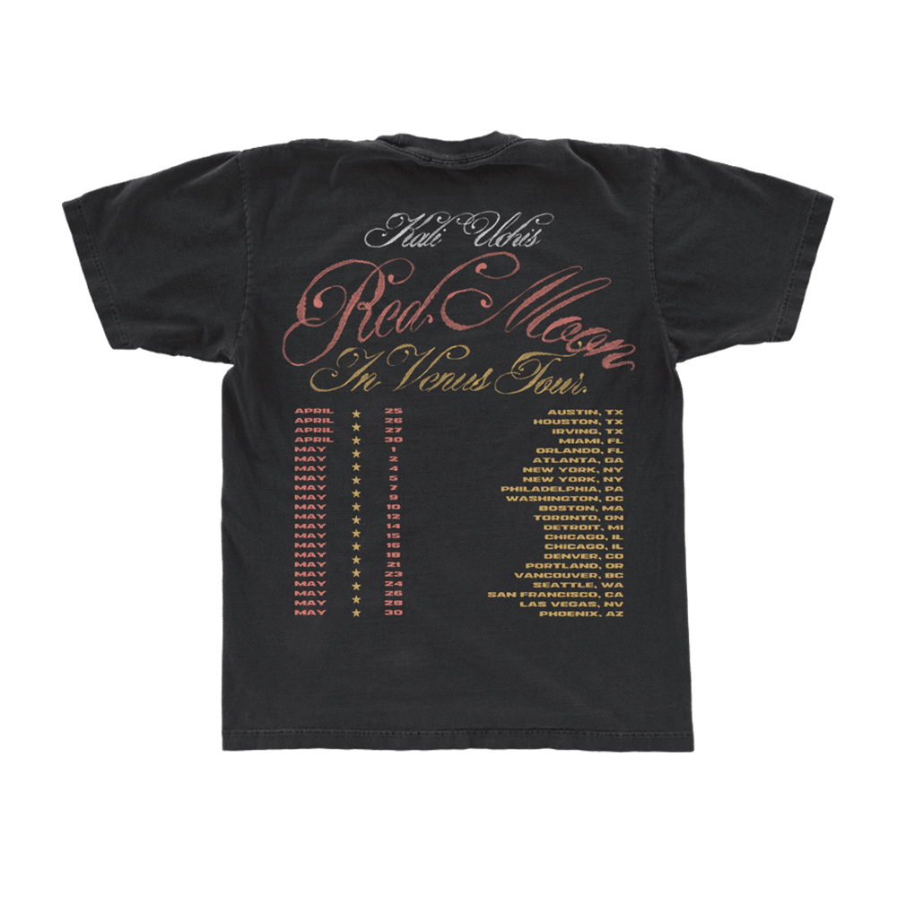 Kali Uchis Merch Red Moon in Venus Black Tour T-Shirt Good Mothers Day Gifts For Music Fans Kali Uchis Merch Red Moon in Venus Black Tour T-Shirt Good Mothers Day Gifts For Music Fans