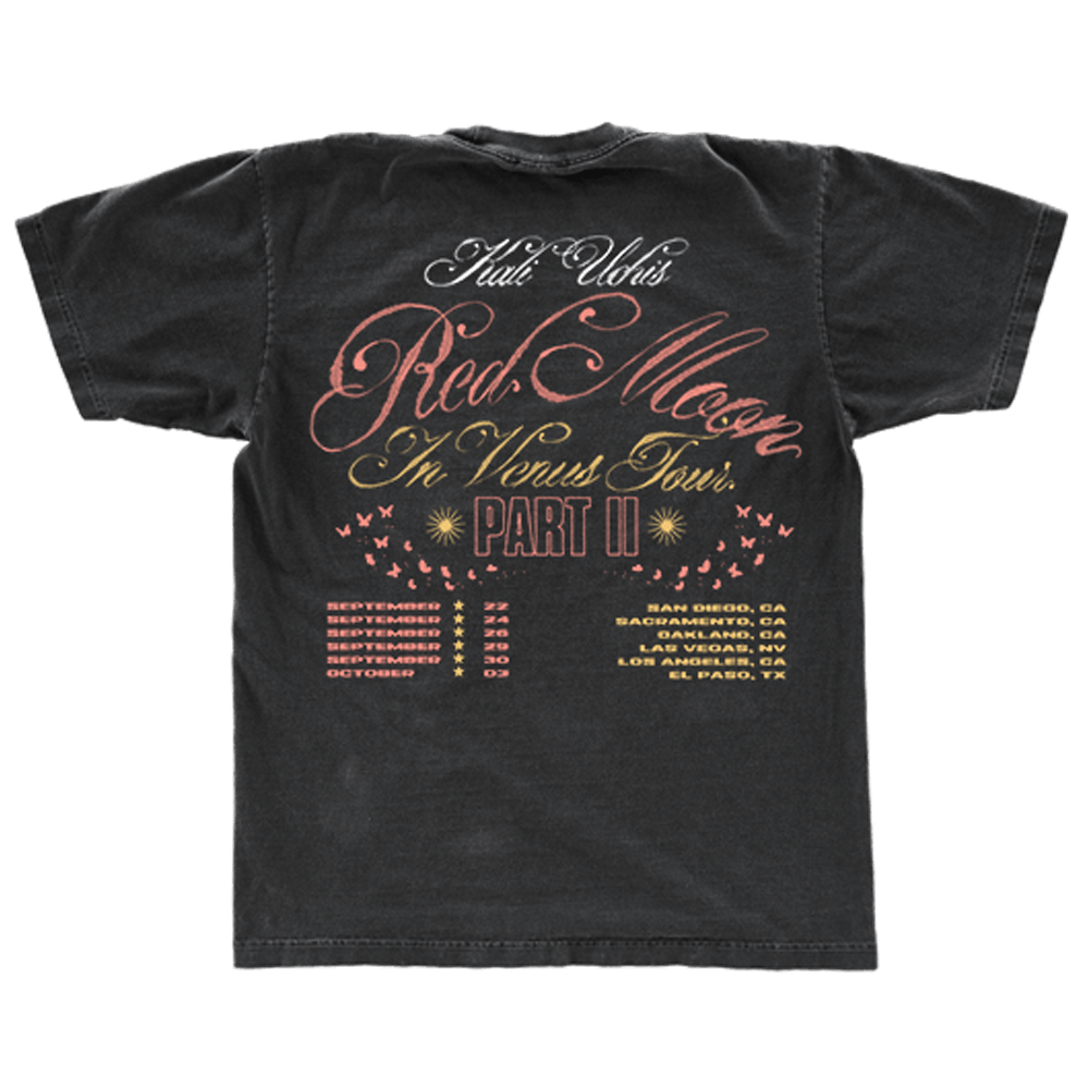 Kali Uchis Merch RMIV West Coast Tour Black T-Shirt Music Fans Gifts Father's Day Gift for Him Kali Uchis Merch RMIV West Coast Tour Black T-Shirt Music Fans Gifts Father's Day Gift for Him