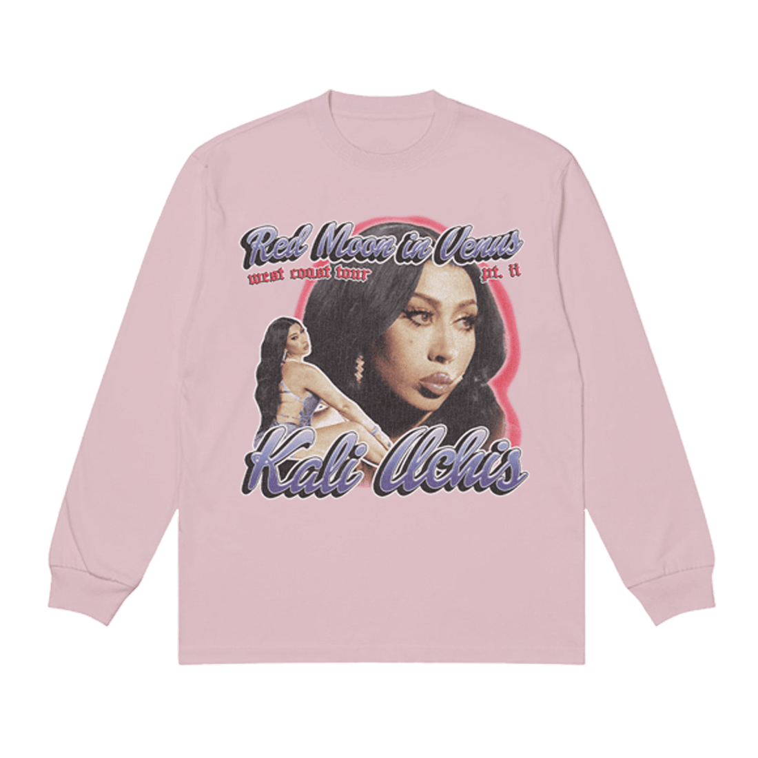 Kali Uchis Merch RMIV West Coast Tour Pink Long Sleeve Shirt Thoughtful Mother's Day Gifts