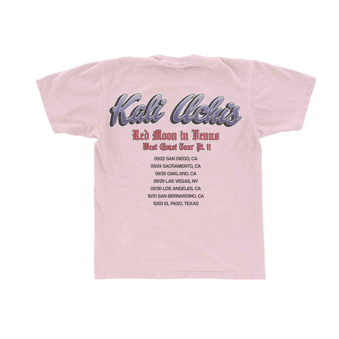 Kali Uchis Merch RMIV West Coast Tour Pink T-Shirt Thoughtful Mother's Day Gifts