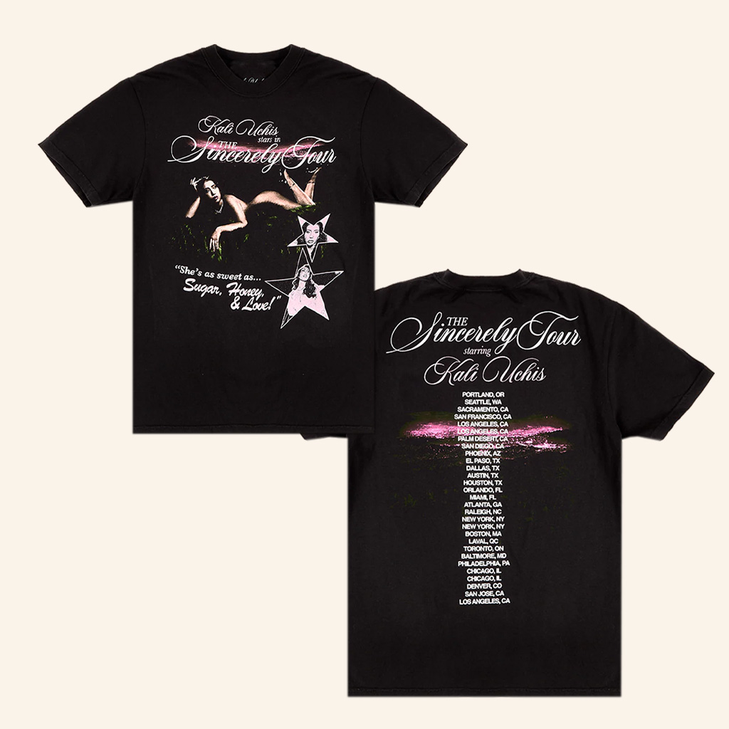 Kali Uchis Merch Sincerely Tour Black Poster T-Shirt Gifts For Daughter Kali Uchis Merch Sincerely Tour Black Poster T-Shirt Gifts For Daughter