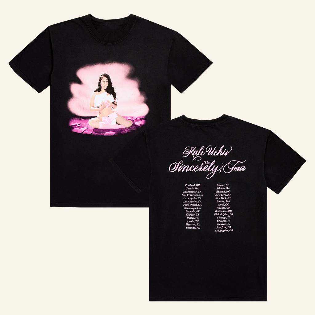 Kali Uchis Merch Sincerely Tour Date Back T-Shirt Gift Ideas For Girlfriend Kali Uchis Merch Sincerely Tour Date Back T-Shirt Gift Ideas For Girlfriend