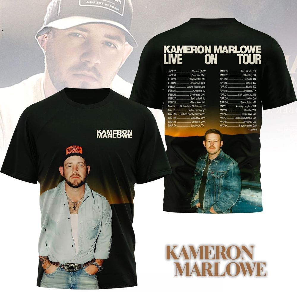 Kameron Marlowe Live On Tour T-Shirt Kameron Marlowe Merch Gifts For Music Fans