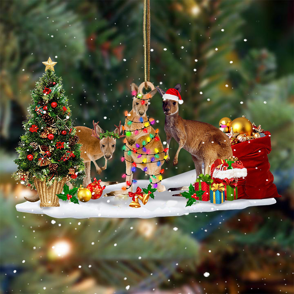 Kangaroo Christmas Ornament Funny Christmas Tree Ornaments Xmas Gifts For Friends