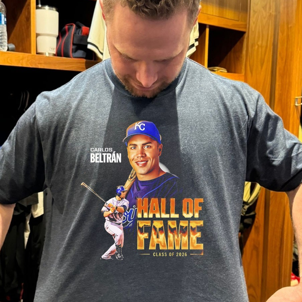 Kansas City Baseball Carlos Beltran Hall Of Fame Class Of 2026 Shirt Gifts For My Husband