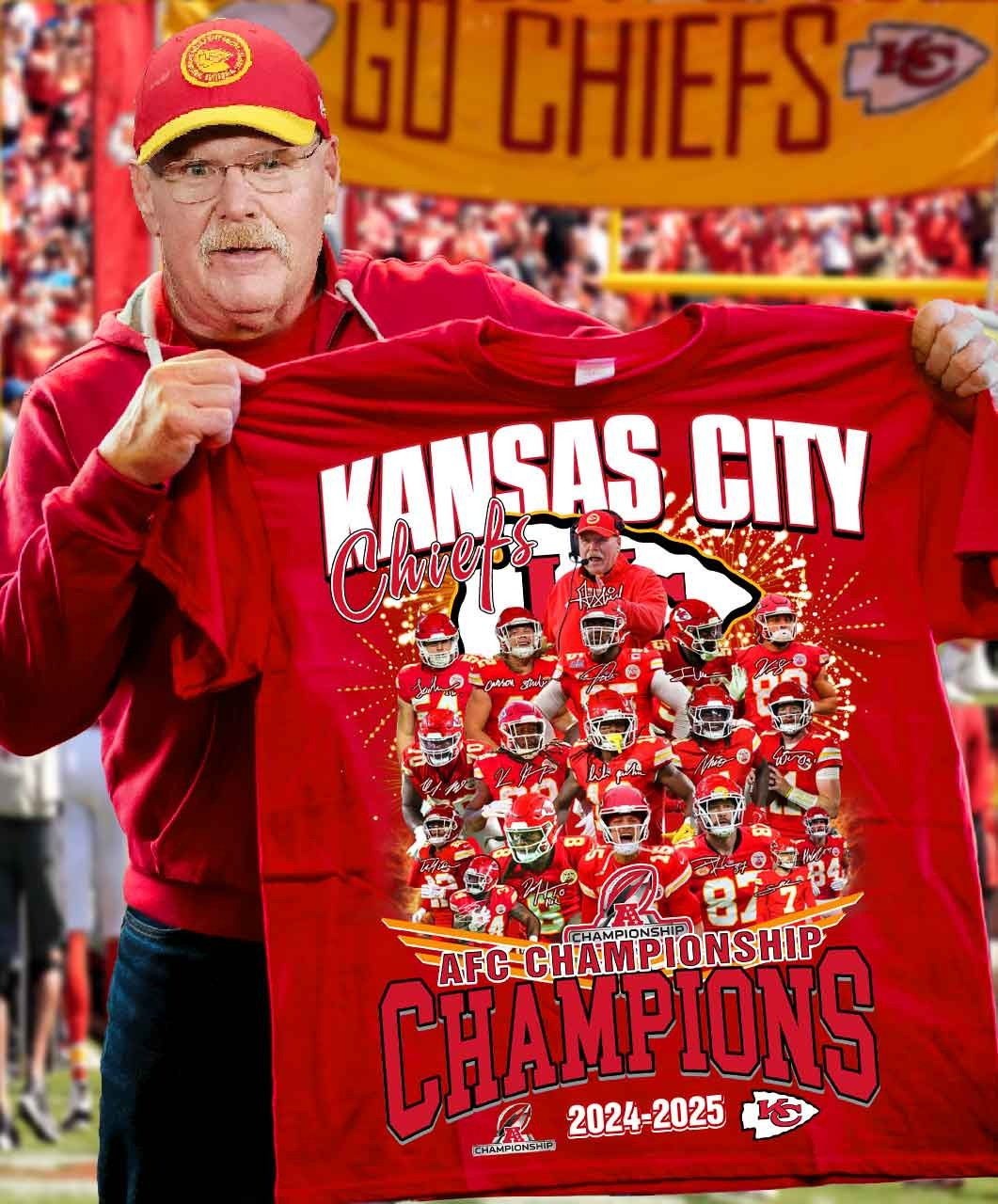 Kansas City Chiefs Champions T-Shirt Fan Merch AFC Championship Kansas City Chief Clothing