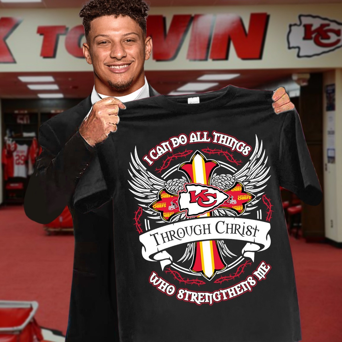 Kansas City Chiefs Faith Shirt I Can Do All Things Through Christ Who Strengthens Me