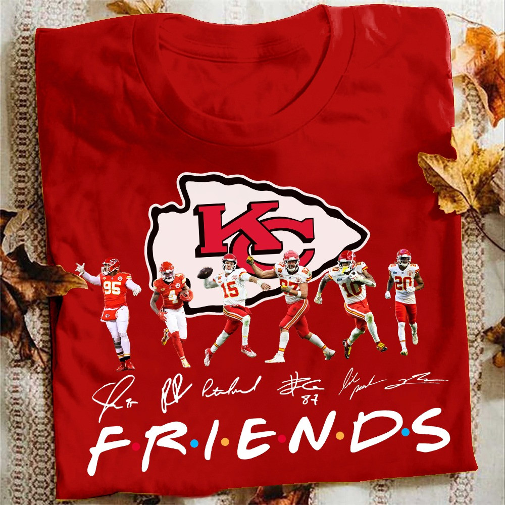 Kansas City Chiefs Friends Shirt Signature Football Gifts For Kansas City Chiefs Fans