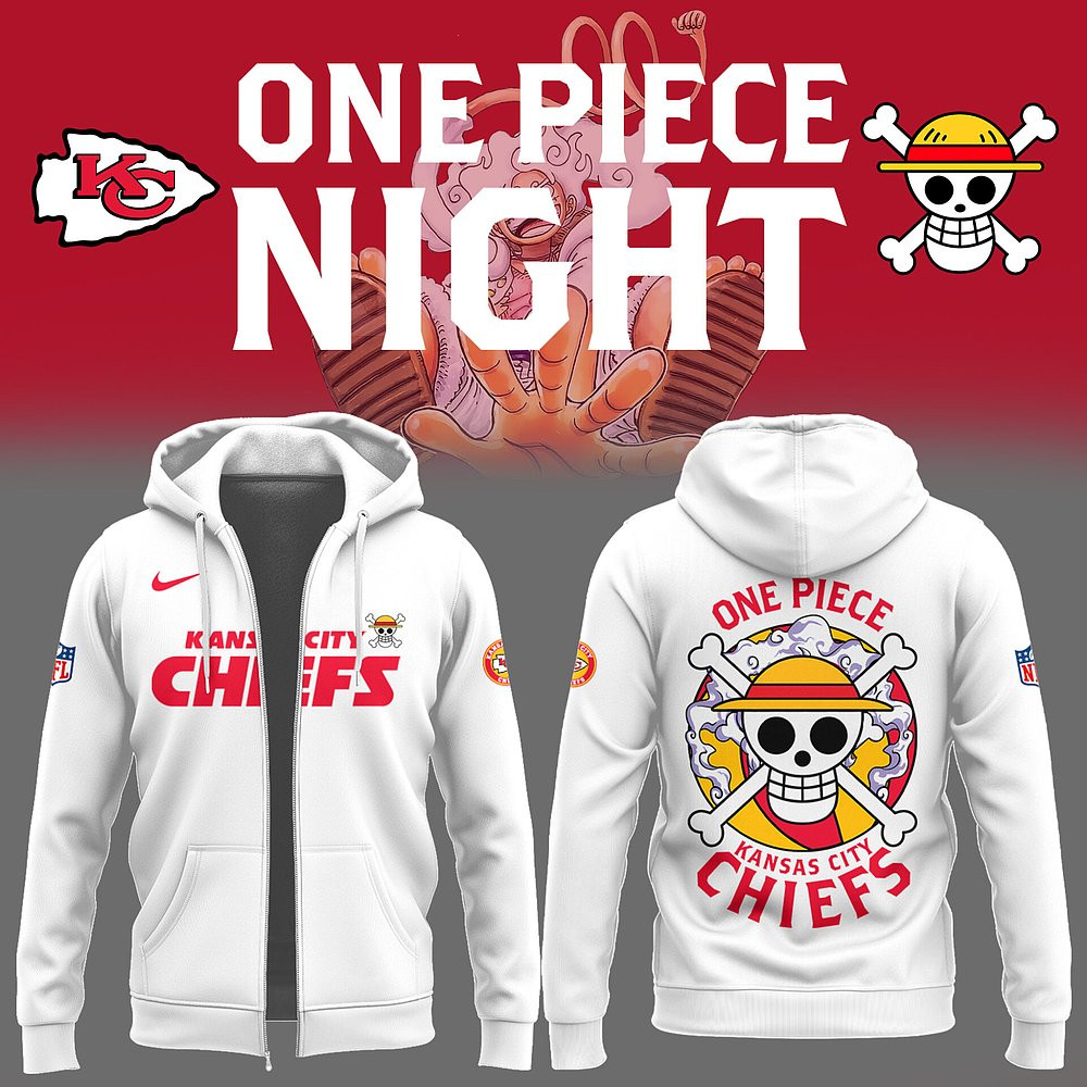 Kansas City Chiefs One Piece Zip Hoodie Limited Edition Best Gift For Football Fans