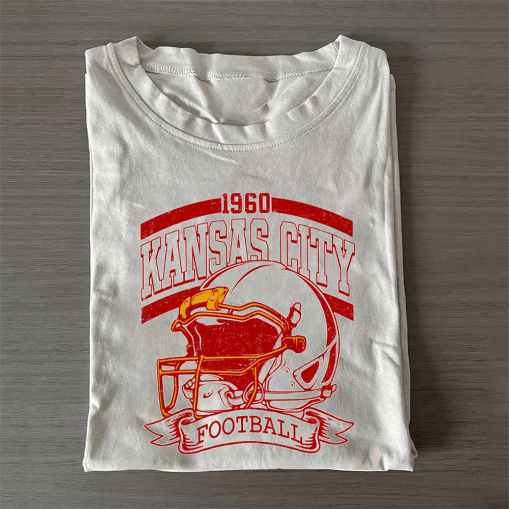Kansas City Football T-Shirt Game Day Clothing Best Presents For Football Fans