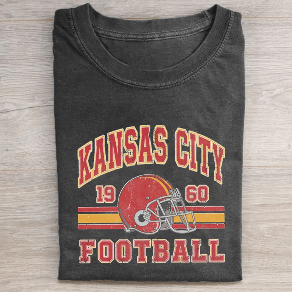 Kansas City Football T-Shirt Game Day Clothing Unique Gift For Football Fan