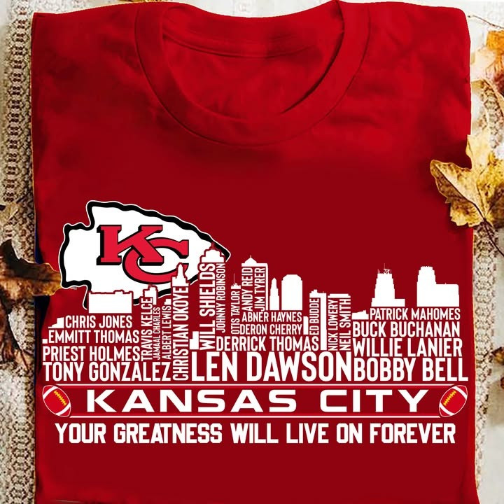 Kansas City Legends Never Die T-Shirt Your Greatness Will Live On Forever