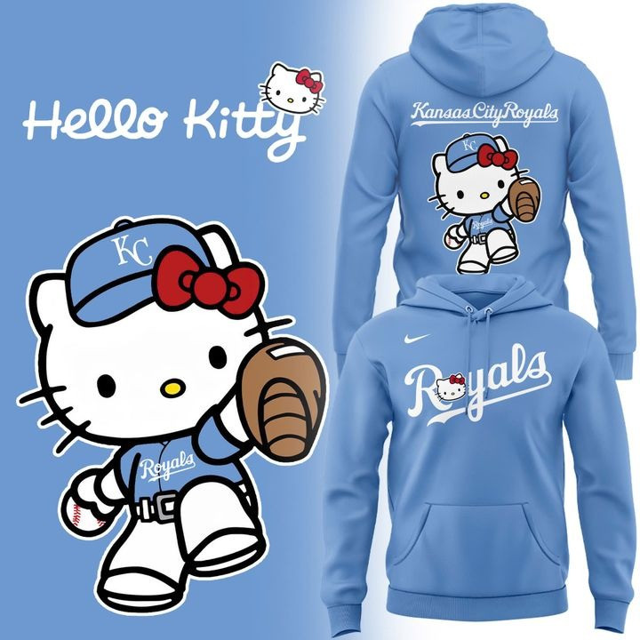 Kansas City Royals Hello Kitty 2025 Season Hoodie Gifts For Baseball Lovers