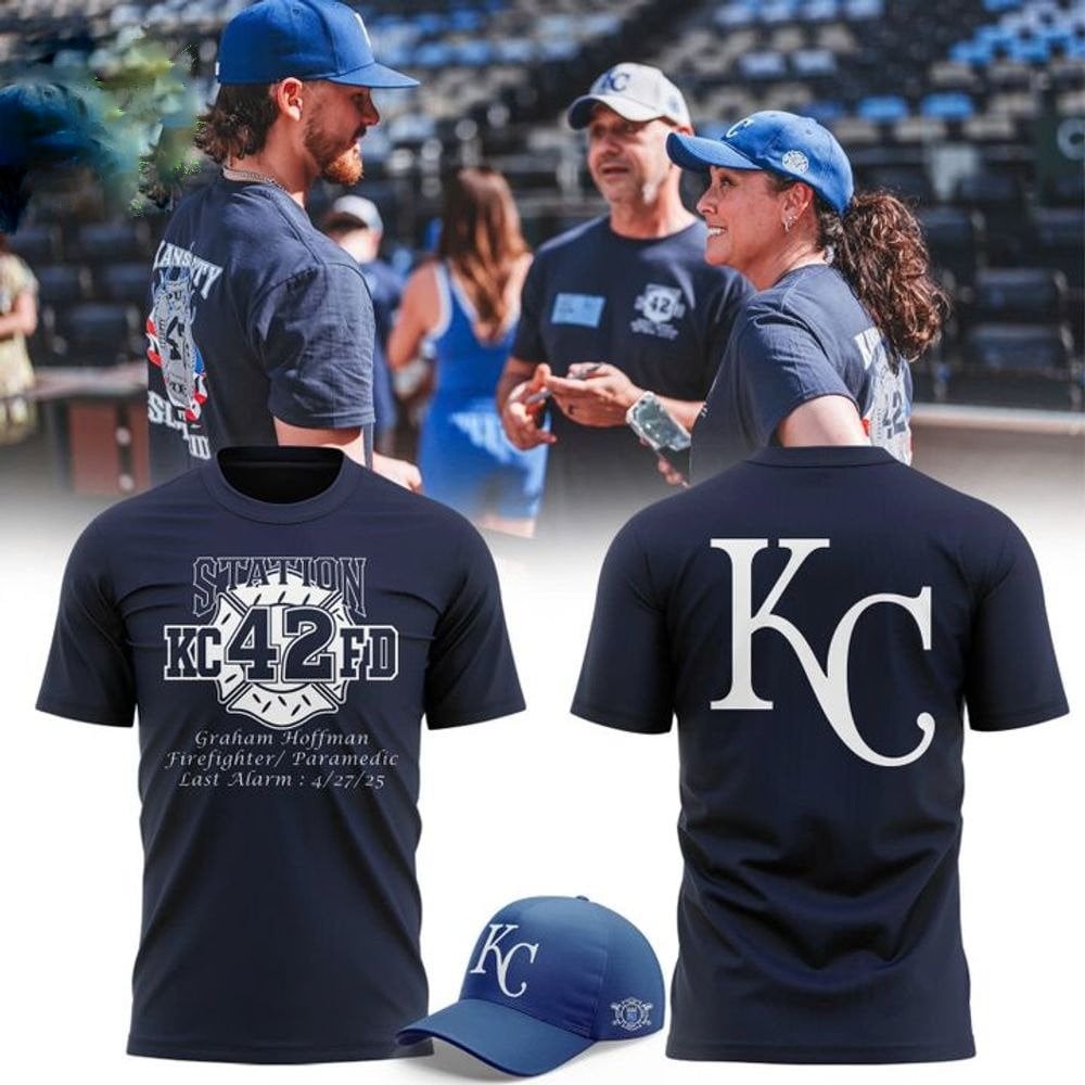 Kansas City Royals KCFD Station 42 2025 T-Shirt Best Gift For Firefighter Lovers
