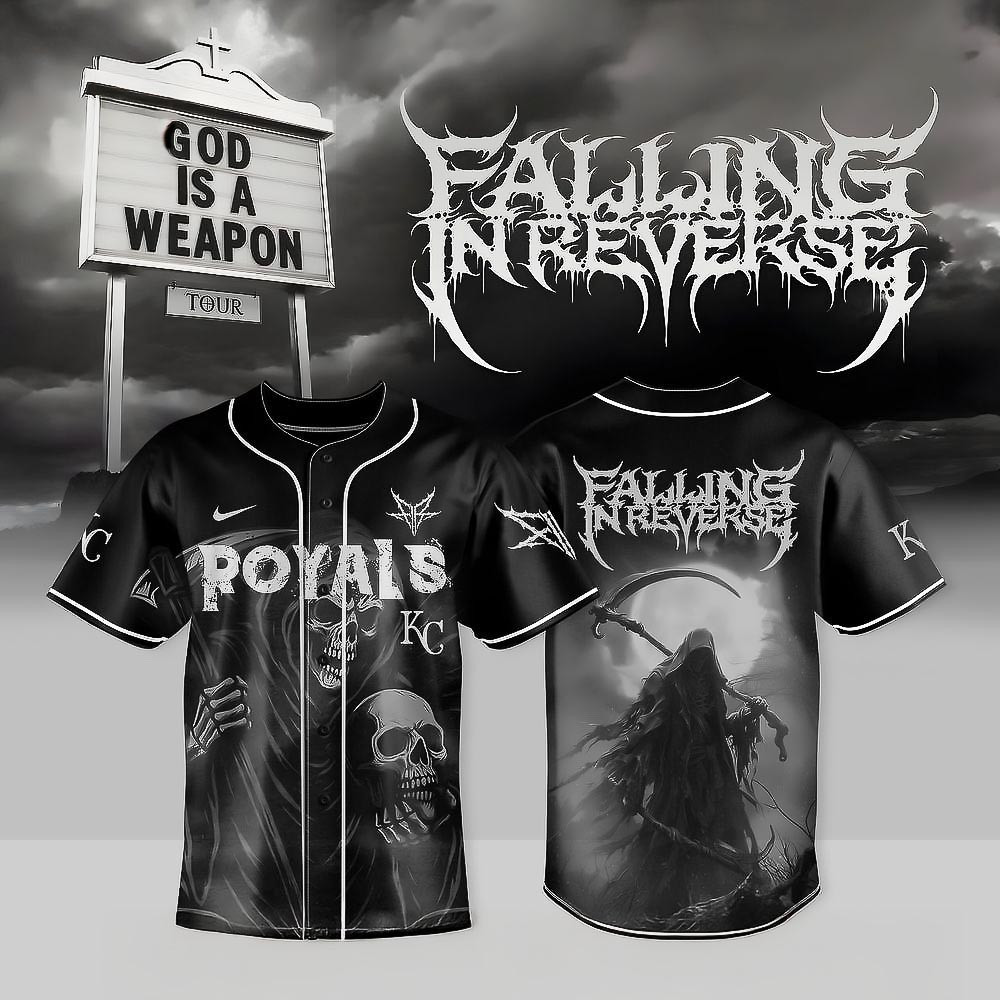 Kansas City Royals x Falling In Reverse Tour 2025 Jersey Present Gift For Concert Lover