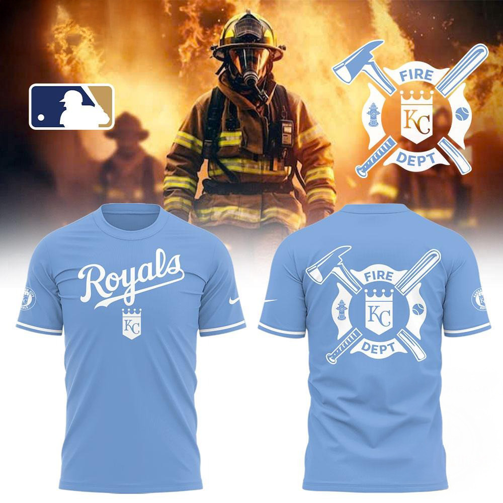 Kansas City Royals x Firefighter Appreciation Night 2025 Shirt Gifts For Basketball Fan