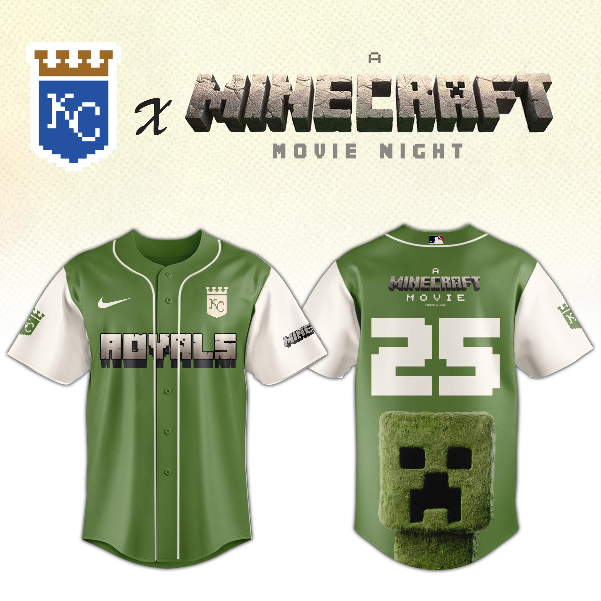 Kansas City Royals x Minecraft Hoodie Best Baseball Fan Merch Gifts For Minecraft Lovers